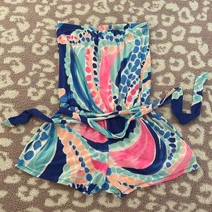 Lilly Pulitzer strapless romper